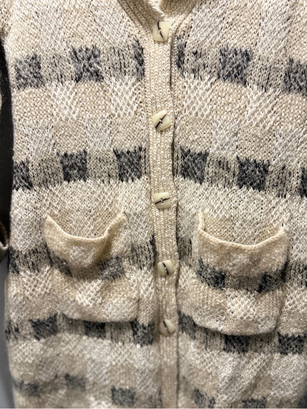 Anthropologie Far away Closed Long Cardigan - plaid - Picture 3 of 7